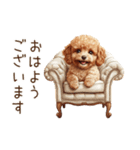 行きたくない！休みたいトイプードル（個別スタンプ：10）