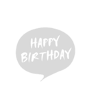 おたおめ♥Happy Birthdayふきだし♡（個別スタンプ：2）