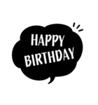 おたおめ♥Happy Birthdayふきだし♡（個別スタンプ：11）