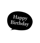 おたおめ♥Happy Birthdayふきだし♡（個別スタンプ：16）