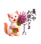 梅雨 夏 毎日使える でか文字 ねこ 日常（個別スタンプ：14）
