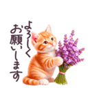 梅雨 夏 毎日使える でか文字 ねこ 日常（個別スタンプ：26）