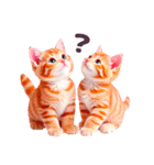 梅雨 夏 毎日使える でか文字 ねこ 日常（個別スタンプ：34）