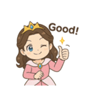 癒し系なリアクション豊富のプリンセス（個別スタンプ：17）
