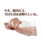 全てを肯定する豚肉（個別スタンプ：1）