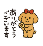 かわいいトイプードルの夏。（個別スタンプ：6）
