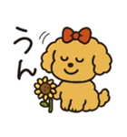 かわいいトイプードルの夏。（個別スタンプ：12）