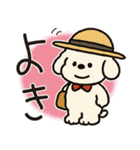 かわいいトイプードルの夏。（個別スタンプ：17）