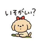 かわいいトイプードルの夏。（個別スタンプ：19）