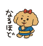 かわいいトイプードルの夏。（個別スタンプ：25）