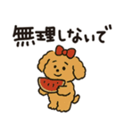 かわいいトイプードルの夏。（個別スタンプ：27）