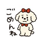 かわいいトイプードルの夏。（個別スタンプ：28）
