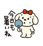 かわいいトイプードルの夏。（個別スタンプ：33）