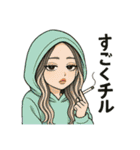 GAL chill time（個別スタンプ：3）