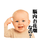 煽り度MAX赤ちゃん / シュール・面白い（個別スタンプ：17）
