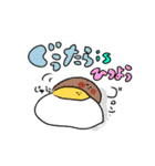 たべものたちのかわいい推し事スタンプ（個別スタンプ：4）
