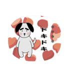 気持ち伝える☆太眉犬☆カスタムスタンプ（個別スタンプ：17）