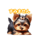 とにかくかわいい ヨークシャーテリア2（個別スタンプ：37）