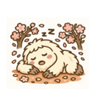 雪男と桜のスタンプ@SFW（個別スタンプ：14）