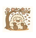 雪男と桜のスタンプ@SFW（個別スタンプ：21）
