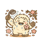 雪男と桜のスタンプ@SFW（個別スタンプ：24）