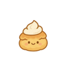 ミルクキャラメルロールケーキスタンプ（個別スタンプ：2）