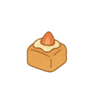 ミルクキャラメルロールケーキスタンプ（個別スタンプ：23）