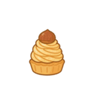 ミルクキャラメルロールケーキスタンプ（個別スタンプ：30）