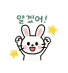 うさぎ韓国語バージョン（個別スタンプ：13）