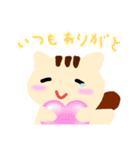 ずっと使える☆リスさんのスタンプ（個別スタンプ：6）
