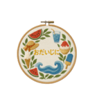 刺繍ことばスタンプ（個別スタンプ：21）