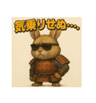 筋肉ラビット侍。（個別スタンプ：10）