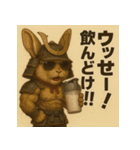 筋肉ラビット侍。（個別スタンプ：20）