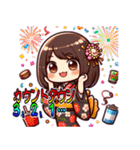 日常 ドタバタ オフィスレディ OL  (小)（個別スタンプ：1）