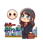日常 ドタバタ オフィスレディ OL  (小)（個別スタンプ：8）