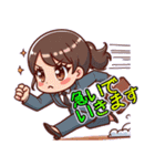 日常 ドタバタ オフィスレディ OL  (小)（個別スタンプ：15）
