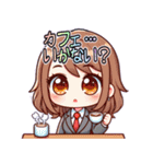 日常 ドタバタ オフィスレディ OL  (小)（個別スタンプ：17）