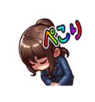 日常 ドタバタ オフィスレディ OL  (小)（個別スタンプ：24）