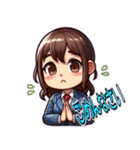 日常 ドタバタ オフィスレディ OL  (小)（個別スタンプ：25）