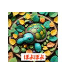 カメだけど感情爆発（個別スタンプ：34）