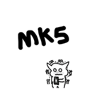 デカ文字死語猫（個別スタンプ：1）