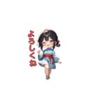 お祭りゆかたガール（個別スタンプ：5）
