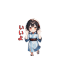 お祭りゆかたガール（個別スタンプ：16）
