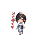 お祭りゆかたガール（個別スタンプ：33）