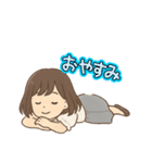 女の子の日常使いできるスタンプ①（個別スタンプ：16）