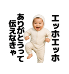 エッホエッホする赤ちゃん【面白い・ネタ】（個別スタンプ：14）