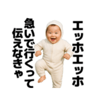 エッホエッホする赤ちゃん【面白い・ネタ】（個別スタンプ：18）
