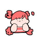 ラグビーすきな男の子（赤）（個別スタンプ：4）