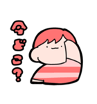 ラグビーすきな男の子（赤）（個別スタンプ：7）