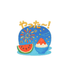 刺繍でゆるっと夏スタンプ（個別スタンプ：9）